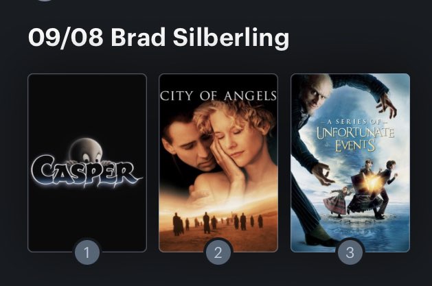 Hoy cumple años el director Brad Silberling (58). Happy Birthday ! Aquí mi mini ranking: 