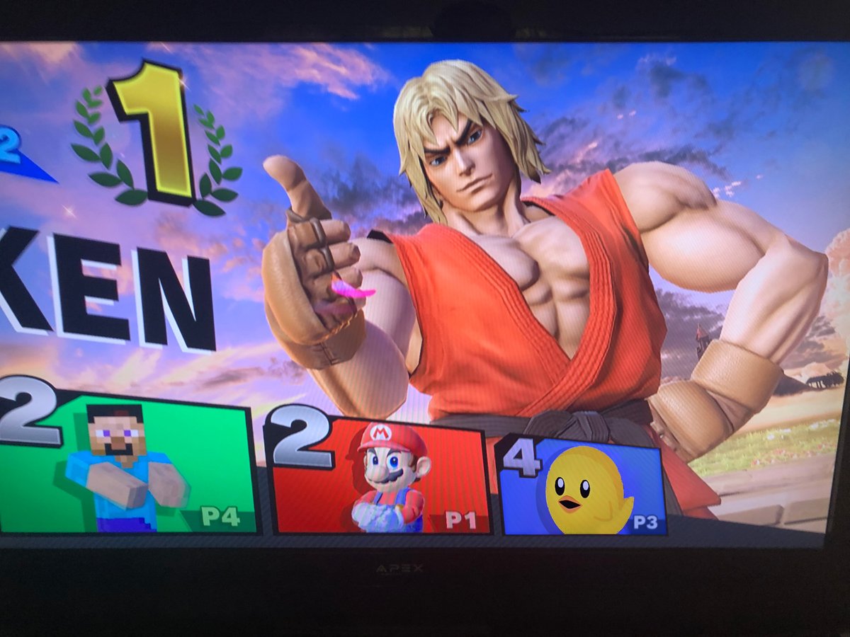 peta's tweet image. My uncle works at #Nintendo and sent me these pictures of the Smash Ultimate beta used to test new DLC characters 😮

The last Fighters Pass 2 character is PETA’s “Not a Nugget” mascot, who’s been featured in several viral spoofs of @NintendoAmerica games!