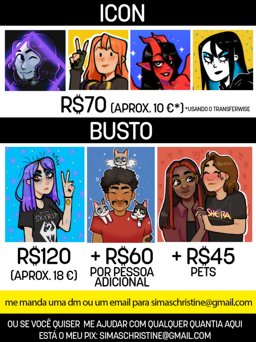 simas ✨ (@simasarte) on Twitter photo ⚠️🐱COMMISSION DE EMERGÊNCIA PARA AJUDAR MEU GATINHO!! ⚠️🐱
Quer ajudar?
💖Me manda uma DM ou email para simaschristine@gmail.com para orçamentos de ilustração
💖Também pode ser um pix de qualquer valor pro email acima
💖Se não puder ajudar com $$$, RTs são muito bem vindos 🔁 ⚠️🐱COMMISSION DE EMERGÊNCIA PARA AJUDAR MEU GATINHO!! ⚠️🐱
Quer ajudar?
💖Me manda uma DM ou email para simaschristine@gmail.com para orçamentos de ilustração
💖Também pode ser um pix de qualquer valor pro email acima
💖Se não puder ajudar com $$$, RTs são muito bem vindos 🔁