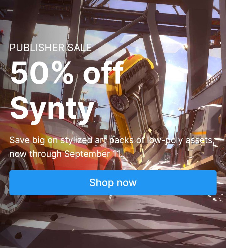 SyntaxSquirrel's tweet photo. Check out the amazing offers from @SyntyStudios on the @unity3d assets store and get 3 free assets 
@AssetStore

#gamedev
#MachineLearning  #DataScience #tech #100DaysOfCode
#Python #Cybersecurity #BigData #AI  #DeepLearning
#ArtificialIntelligence  #robots #webdevelopment https://t.co/nCVlnBSQPK