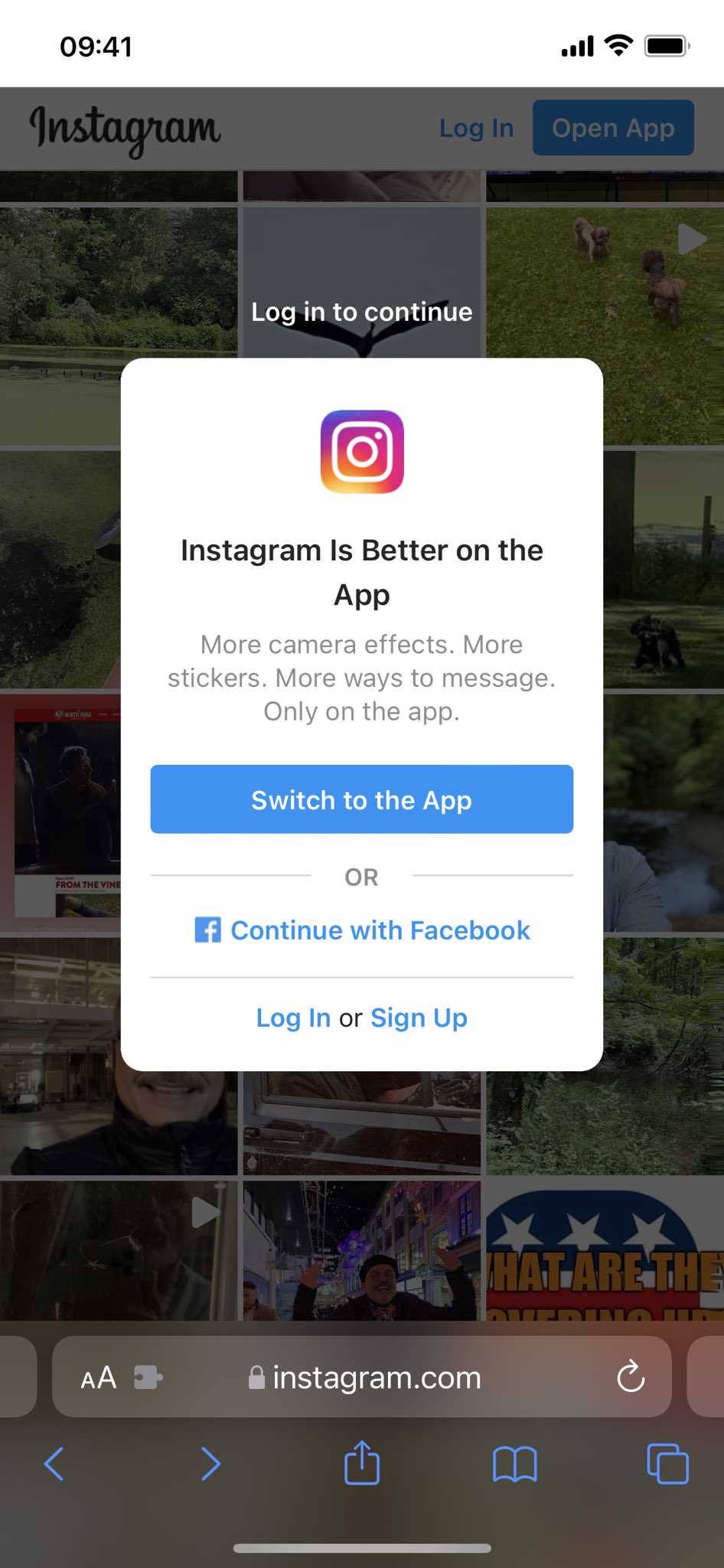 Alex Hay on Twitter: "I'd like an iOS Safari Extension that gets rid of the  Instagram pop-up when you're not logged in to an account (and don't have  the app) https://t.co/YYXW0auJPr" /