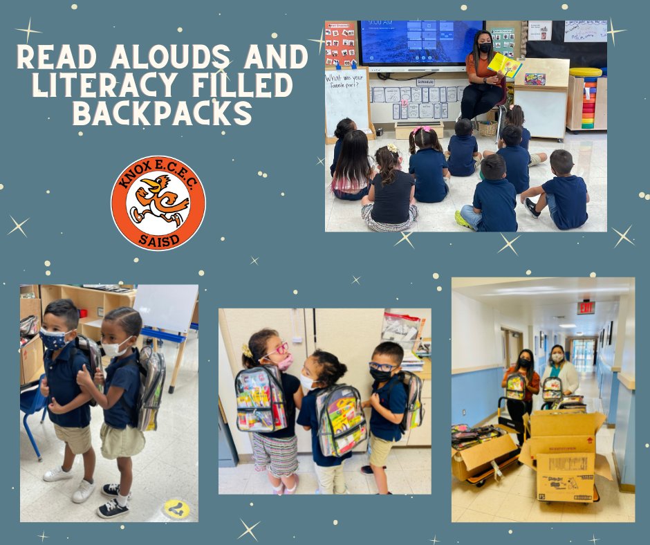 Celebrated National Literacy Day with books, read alouds, and backpacks with supplies for ALL! #teamdeleon #knoxrocks

¡Celebremos el Día Nacional de la Alfabetización con libros, lectura en voz alta y mochilas con útiles para TODOS!