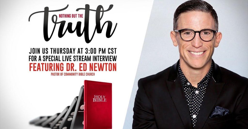 CBCSocial's tweet image. Check it out!! Pastor Ed will be going live on our Facebook.com/cbcsocial page tomorrow at 3:00 PM to discuss a new documentary, Nothing But The Truth, that he is featured in. Tune in and share!