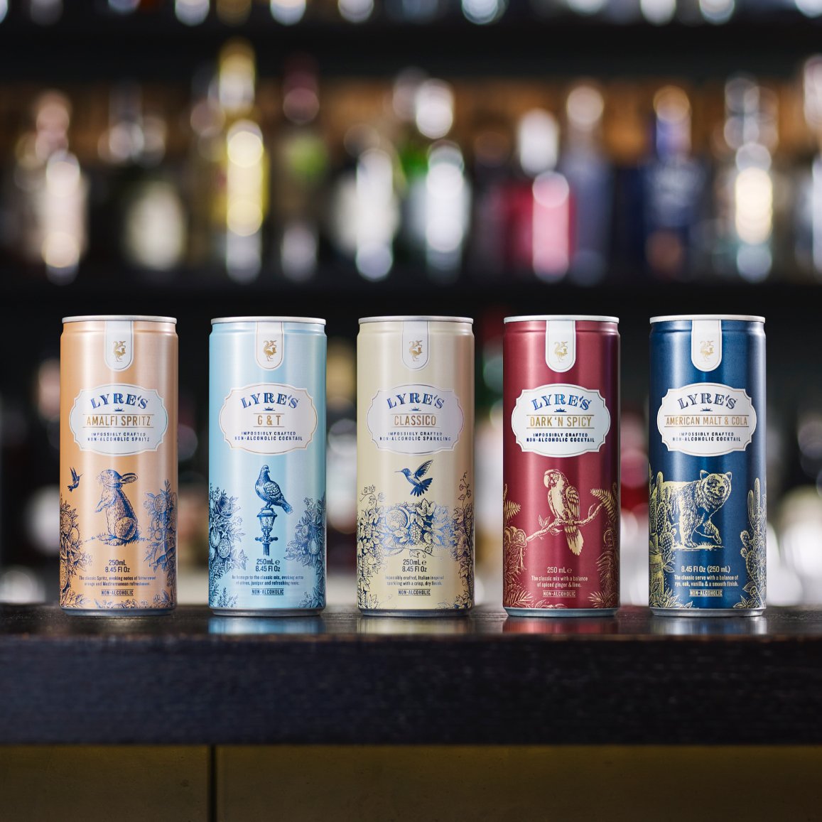 LyresSpiritCo's tweet photo. Impossibly crafted. Impeccably paired.

All five of our pre-mixed range is now available in the US. 

These rather tasty tipples are ready to sip, simply chill and cin cin!

Conveniently available in cases of 12 &amp; 24 and easily packed to take with you, wherever you may go. https://t.co/Bz4ojYbcV5