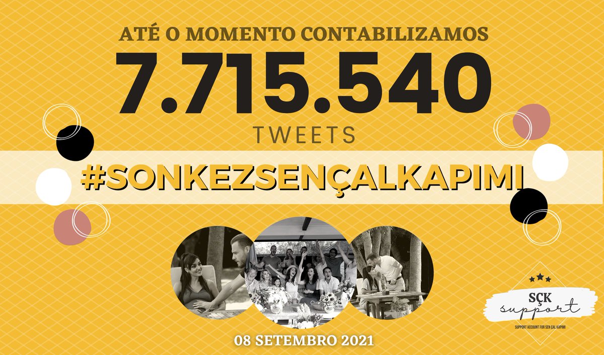 SCKsupport's tweet image. É atualização em tempo real que vocês gostam? Acabamos de ultrapassar 7.7 MILHÕES de tweets com a tag #sonkezsençalkapımı 🎉 

FALTA POUCO PARA 8M! O mutirão está rolando aqui no nosso perfil e contamos com vocês ❤️
