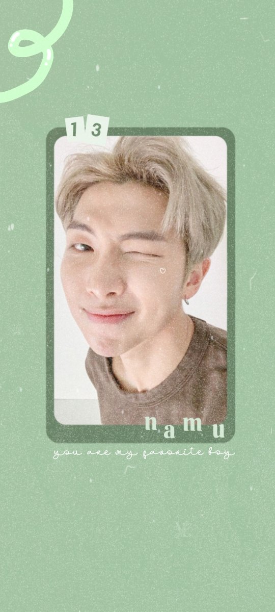 EditsVan's tweet image. hey joon, ily🌱🐨