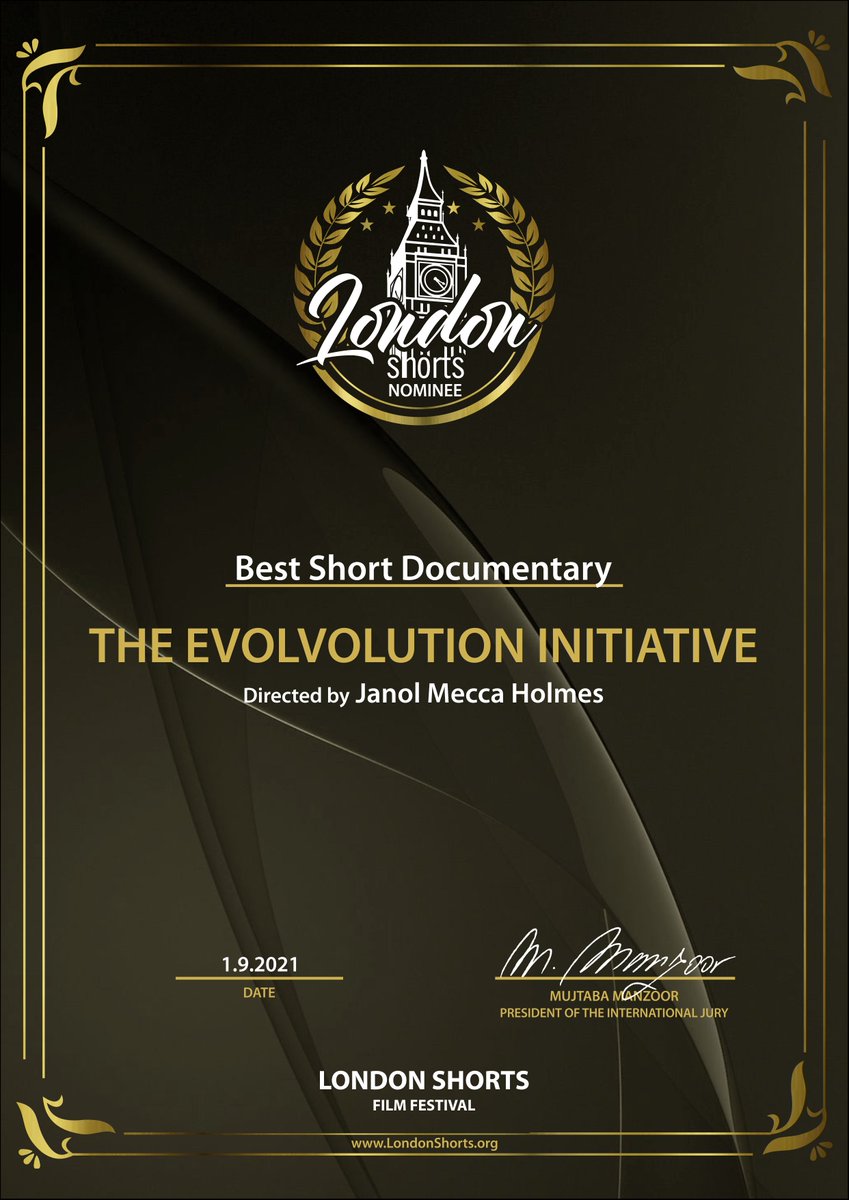 SupernaturalINC's tweet photo. Thank you @LSFF (London Short Film Festival) for nominating @TheEvolvolution (The Evolvolution Initiative) documentary for 2021 Best Short Film.. https://t.co/NRm2TNFA0c