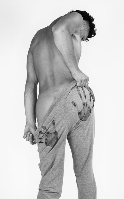 2 pic. Your boyfriend said I have something on my pants ? can you help me get it off? ??

Sweatpants