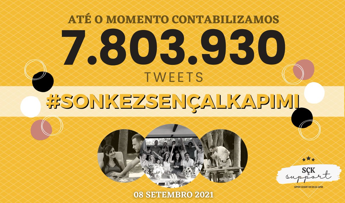 SCKsupport's tweet image. EU JÁ ESTOU VENDO O 8M! Acabamos de ultrapassar 7.8 MILHÕES de tweets com a tag #sonkezsençalkapımı 😱

É SURREAL como estamos crescendo rápido! Está chegando, bem pertinho... Vamos fechar bonito esse ciclo!?
