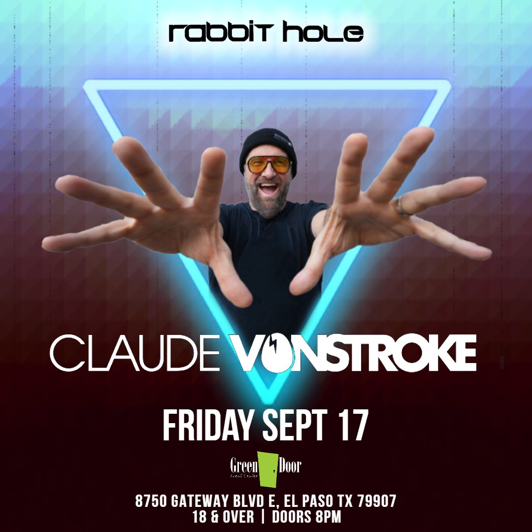 Get ready for those festival vibes on our first OUTDOOR production for @vonstroke on Friday September 17th at @greendoorep

TICKETS ON SALE NOW!

 •@rabbitholepromos•

•18+
•tickets available at vonstrokeep.eventbrite.com
•Doors open 8PM to 2AM