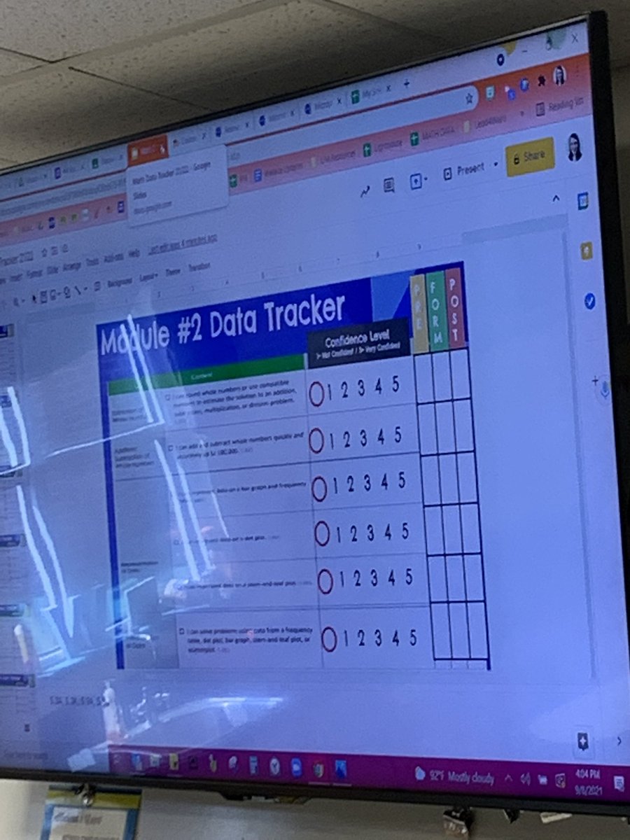 Check out <a href="/MsAtianaWaters/">Atiana Waters</a> sharing her math data trackers AND showing us how to add a recording to a Google Form using the “talk and comment” Chrome extension during our first Win-Win Wednesday! 💚💛 #gamechanger <a href="/PrairieViewES/">Prairie View Elem</a>