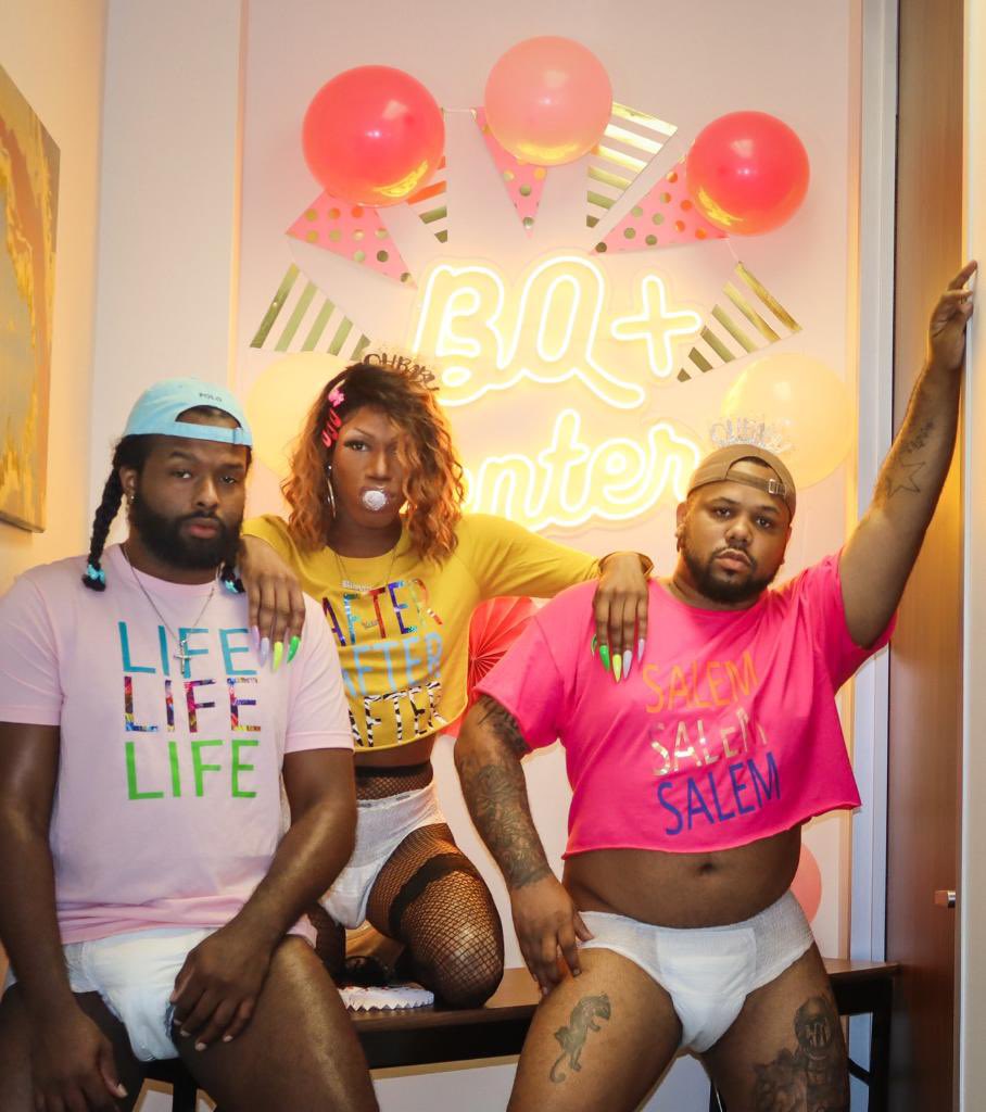 _NormalAnomaly's tweet image. Today, in celebration of @LilNasX  ‘Montero’ album, we had our baby shower at our BQ+ Center, here in Houston!  
Our theme was #LifeAfterSalem , and guess what…
It’s giving TRIPLETS!!!
To donate, visit the #Montero  baby registry
(Link to registry in bio)
#LilNasX
#BabyRegistry