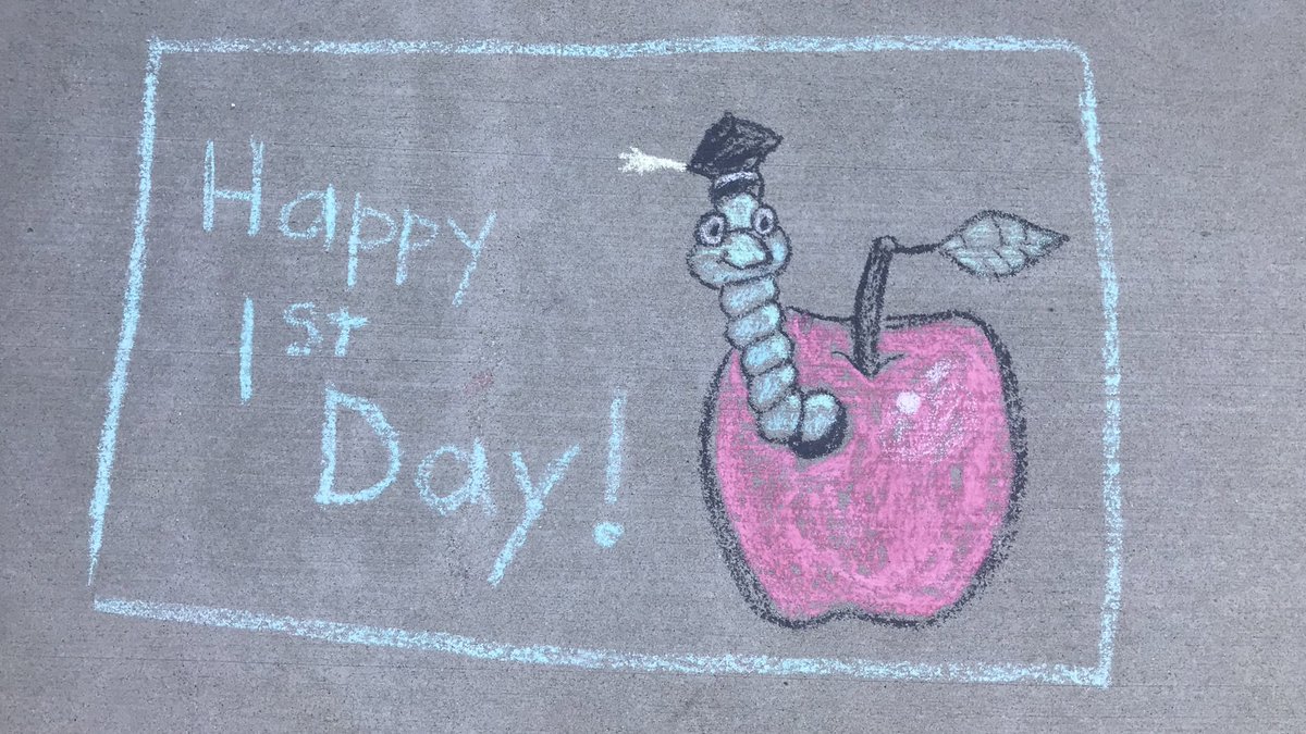 Our sidewalks were beautiful this morning as we welcomed everyone back to school! Thanks to all of the students and families who helped to Chalk-the-Walk 😁

We had a great first day with Team Cardinal!