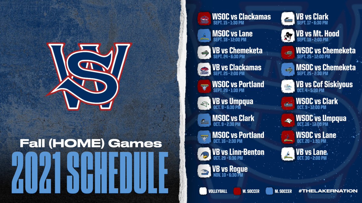 Here's our list of FALL HOME GAMES! For a full schedule please go to our website at swoccathletics.com