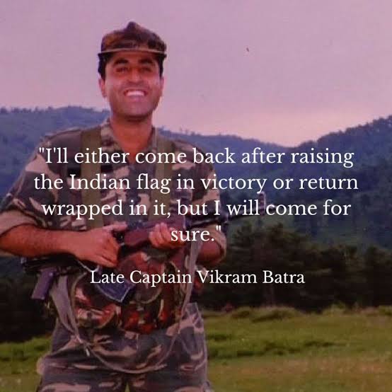 Remembering the legendary Braveheart &amp; Martryr #VikramBatra on his birth anniversary.
 
The man who gave the nation a very  succinct motivational dialogue "Yeh Dil Mange More" that still reverberates in the minds of millions of Indians.

#JaiHind 🇮🇳