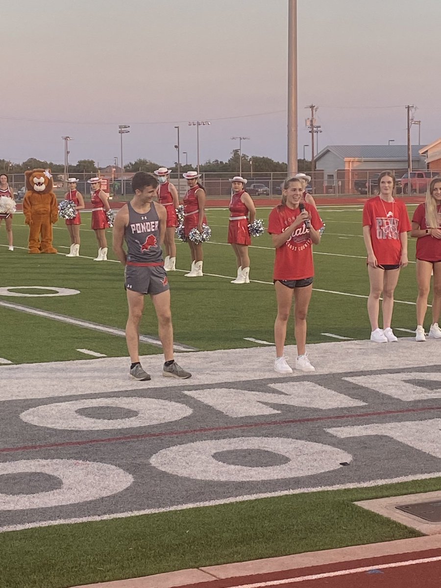 Packard Smith and Tate Wells repping the XC Pride at Meet the Lions. #PonderPride