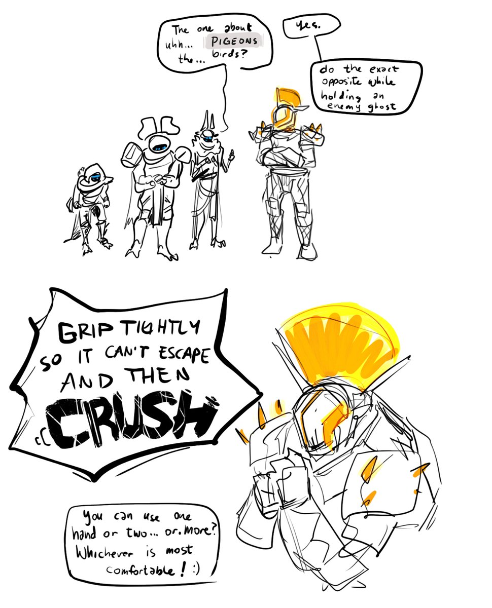 warmind au
saint is an old hand at ghost killing and passes his knowledge to the bugs