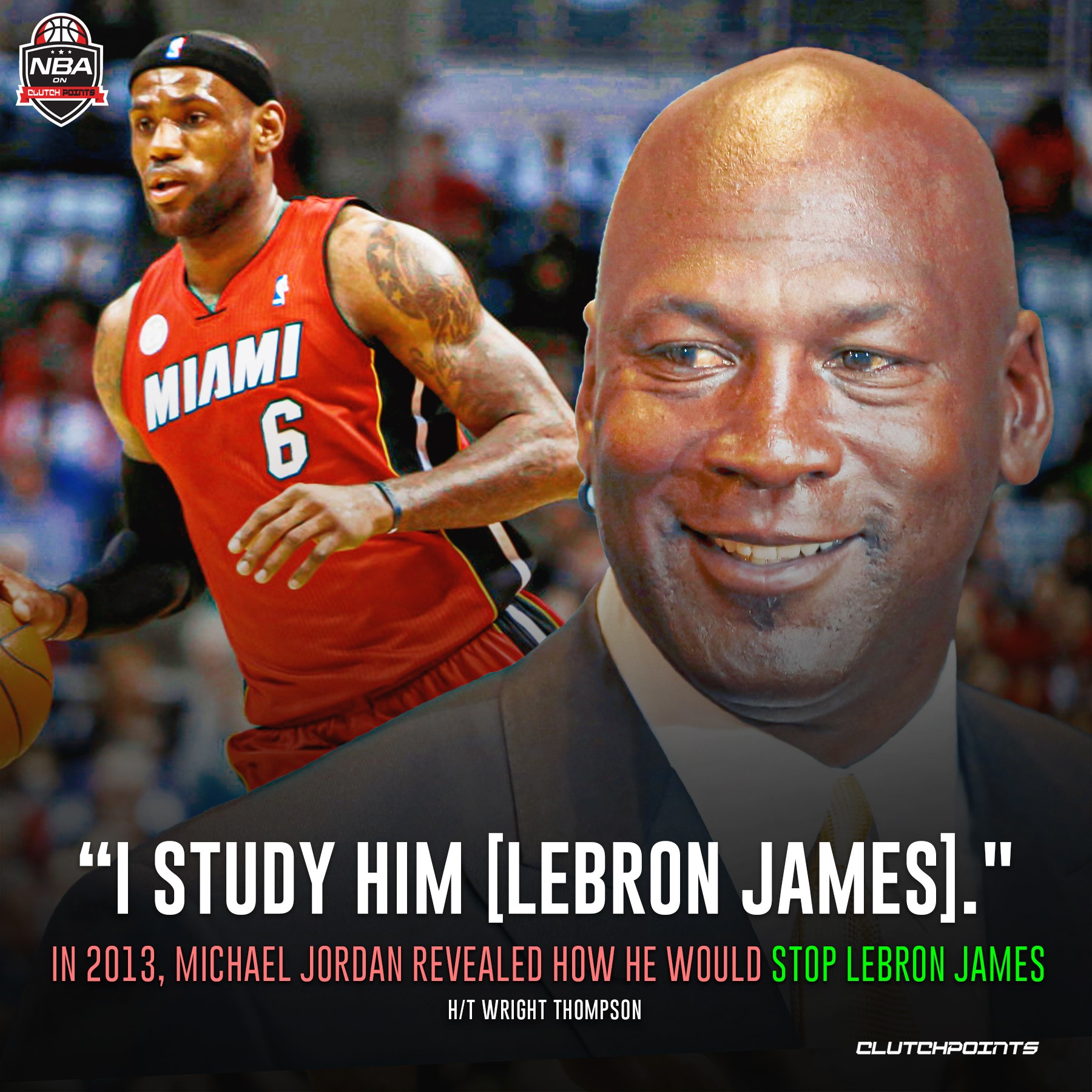 Michael jordan comments on hotsell lebron james