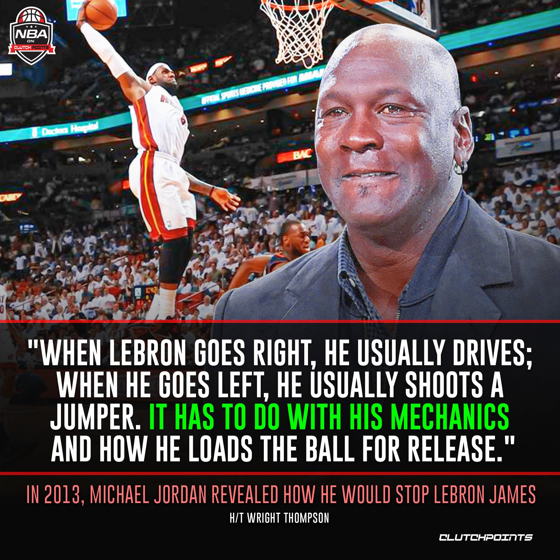 Michael jordan comments store on lebron james