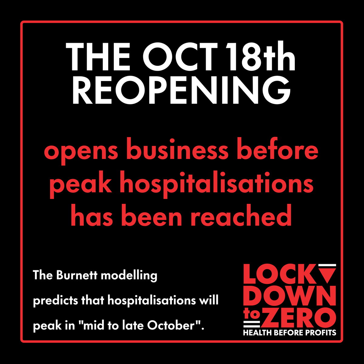 lockdowntozero's tweet photo. Oppose Berejiklian's "Freedom Day" #Lockdowntozero #NSWHealth #NSWCovid #NSWLockdown https://t.co/6uPiJFuyfu