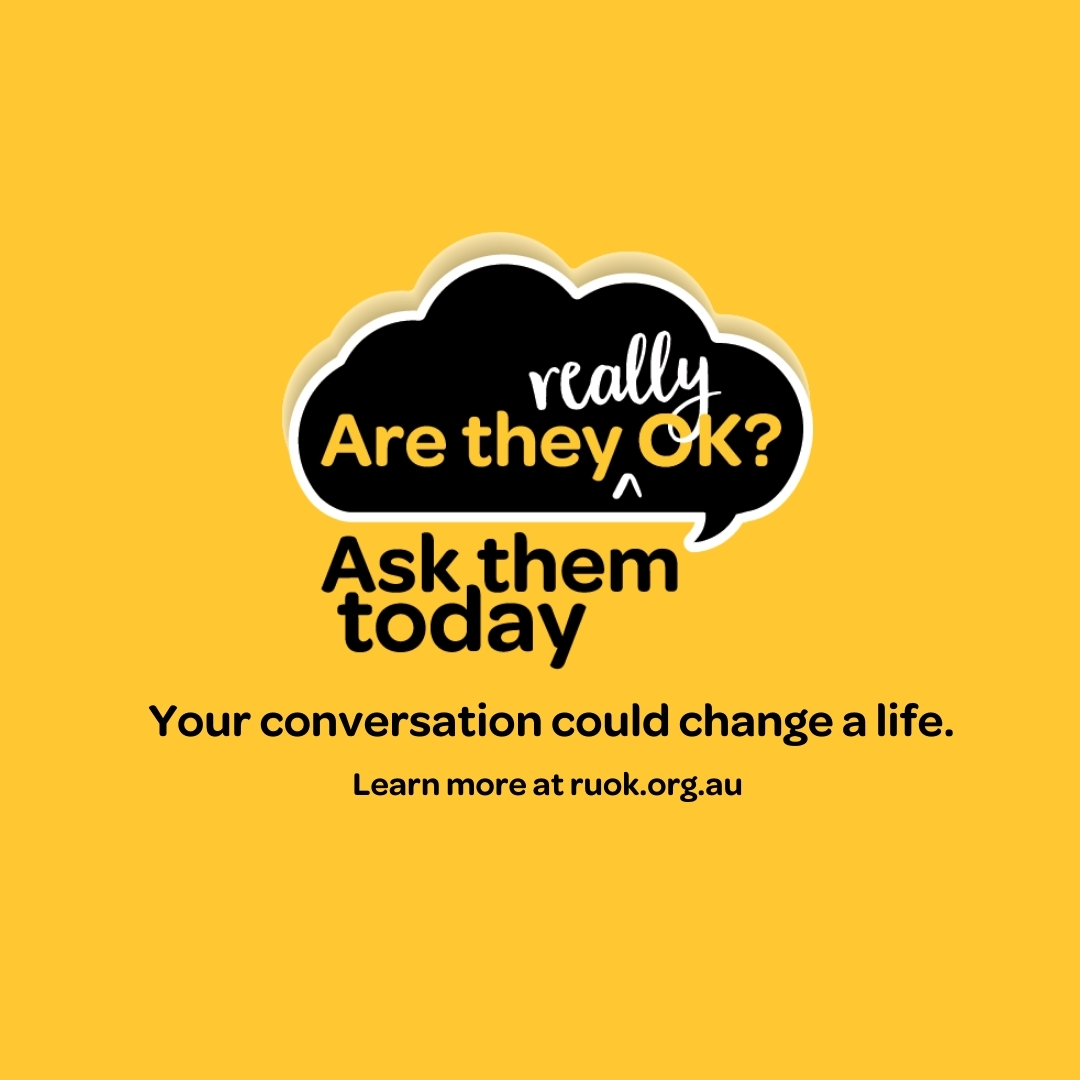 Today, and every day, it's important to check in on those close to you and ask the question.

R U OK? <a href="/ruokday/">Old R U OK? account (please use @ruokanyday)</a> #RUOKDay