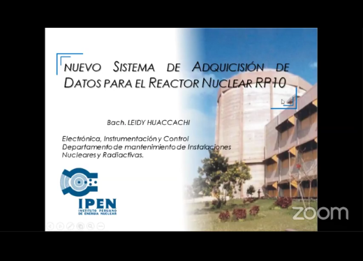 En el ciclo de webinars organizado por <a href="/winperu_/">Women In Nuclear Peru</a> , hoy estuvo  Lady Huacachi del <a href="/ipenperu/">Instituto Peruano de Energía Nuclear</a> exponiendo sobre el nuevo sistema de adquisición de datos del reactor nuclear RP-10. 🔎 La exposición completa en el fanpage de <a href="/winperu_/">Women In Nuclear Peru</a>