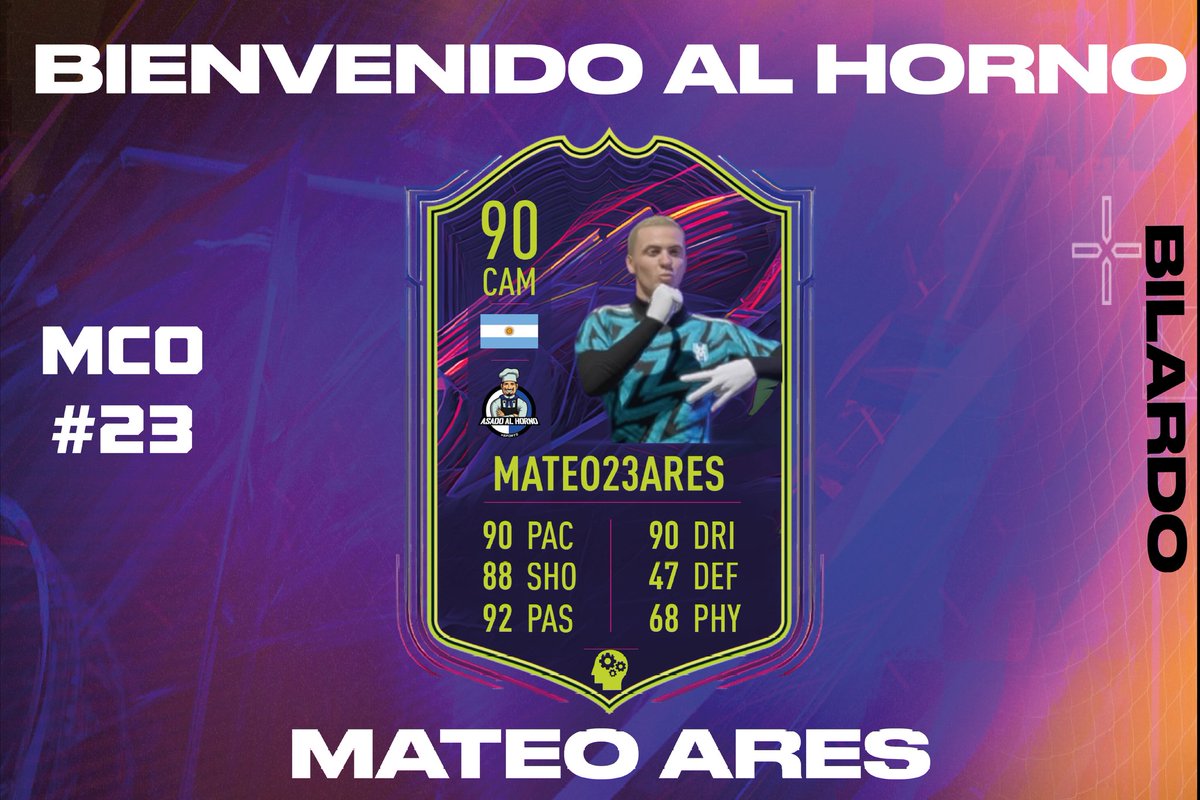 Bienvenido de vuelta a casa, @mateo23ares!

Tras su paso por la B nacional en <a href="/Sacachispas_es/">Sacachispas eSports</a>, vuelve al Horno para ir por todo. 

#VamosAAH