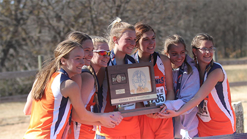 XC: Doniphan West girls build culture with 1A championship run - Mustangs have captured two straight Class 1A state cross country titles, return pieces for three-peat kshsaa.org/Public/Article…
by <a href="/BrentKSHSAA/">Brent Maycock</a> 
#KSHSAACovered 
<a href="/CapFed/">Capitol Federal</a>