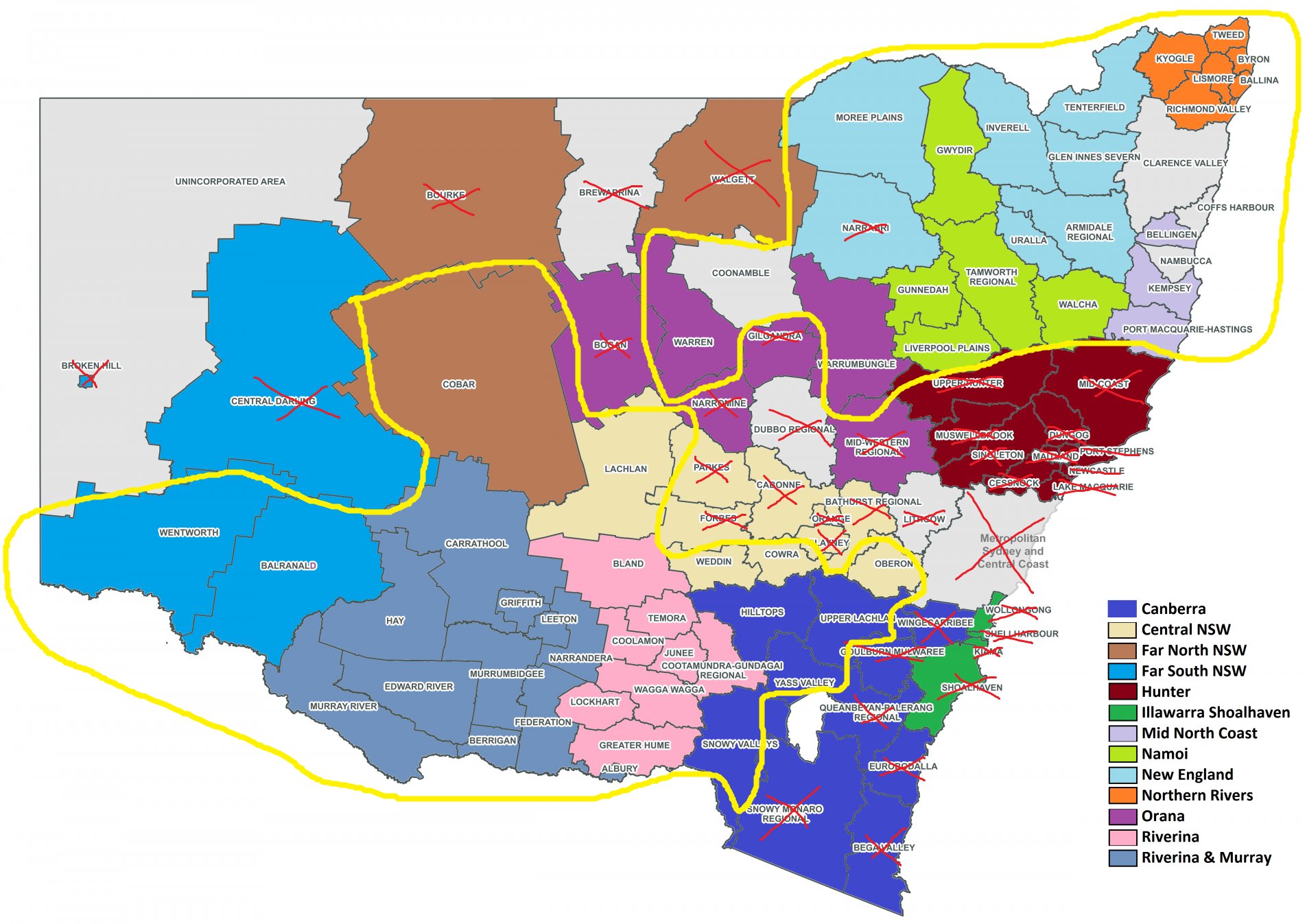 Nsw Shire Council Map Trudy Mcintosh On Twitter: "Nsw Only Providing List Of Nsw Lgas In The  Regions That Are Remaining In Lockdown. It's A Real Patchwork When You Put  It On The Map... Top Right