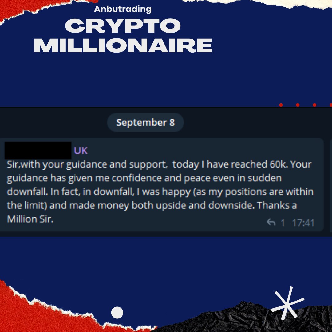 anbu's tweet image. 60k in less than 60 days!

t.me/AnbuTrading

 #tradingcandle #visualtrading #anbutrading #cryptomillionaires