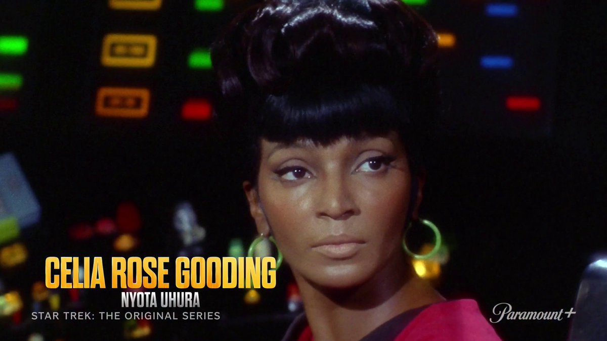 Celia Rose Gooding is Cadet Nyota Uhura on. 