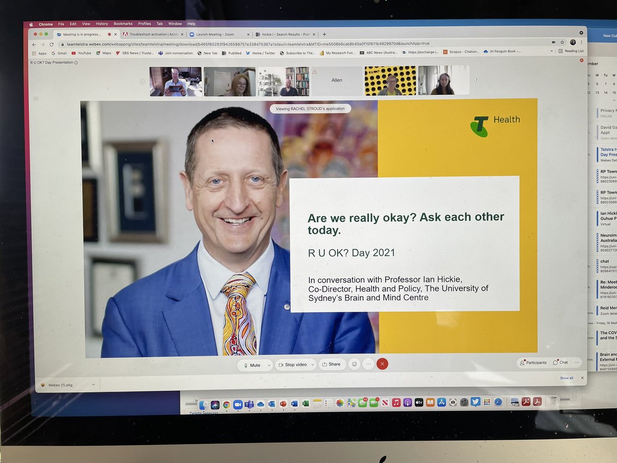 Ian Hickie (@ian_hickie) on Twitter photo Great pleasure to join Mary Foley and <a href="/Telstra/">Telstra</a> and <a href="/telstrahealth/">Telstra Health</a> for “R We Ok” this year? <a href="/BrainMind_Usyd/">Brain & Mind Centre</a> <a href="/Sydney_Uni/">University of Sydney</a> organizational and social responses to the mental health challenges of the pandemic <a href="/PwC_AU/">PwC Australia</a> <a href="/KristinStubbins/">Kristin Stubbins</a> <a href="/InnoWellOrg/">Innowell</a> Great pleasure to join Mary Foley and <a href="/Telstra/">Telstra</a> and <a href="/telstrahealth/">Telstra Health</a> for “R We Ok” this year? <a href="/BrainMind_Usyd/">Brain & Mind Centre</a> <a href="/Sydney_Uni/">University of Sydney</a> organizational and social responses to the mental health challenges of the pandemic <a href="/PwC_AU/">PwC Australia</a> <a href="/KristinStubbins/">Kristin Stubbins</a> <a href="/InnoWellOrg/">Innowell</a>
