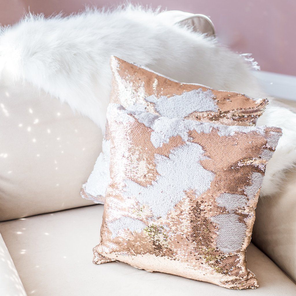Jin: If Jin was a pillow, I think he would be those Unicorn sequined pillow who can be both subtle and centre of attention based on which way you move! The colour must be Rose Gold and Matte White of course!   #BTSARMY    @BTS_twt