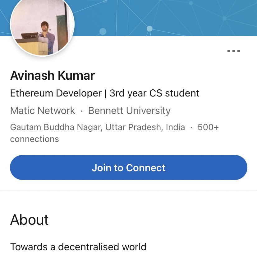 2. Some looking into the new scion of baseless thread-making uncovered the true facial traits behind digital curtain. Introducing to us Avinash Kumar.