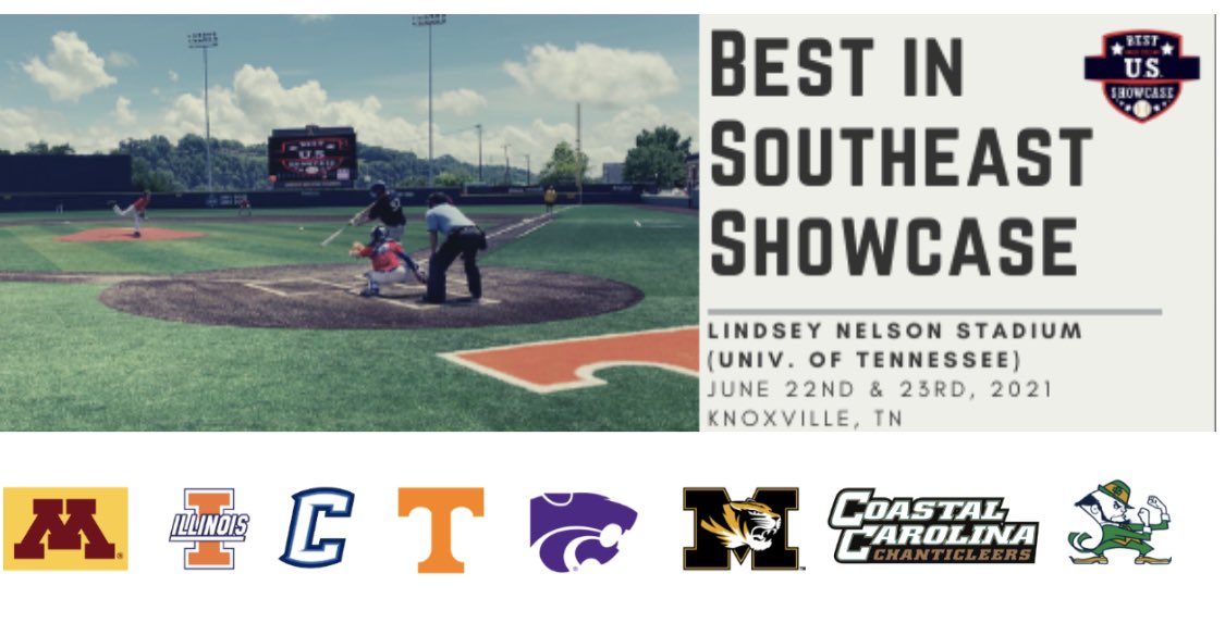 Honored by the invite and excited to return to Knoxville for the Southeast <a href="/BUSShowcase/">Best in the US Showcases</a>. Thanks, <a href="/NolanMansfield/">Nolan Mansfield</a>! <a href="/EliteBPT/">Elite Baseball Prospect</a> <a href="/lightning_ATL/">ATL Lightning Baseball</a> @Pinnacle_ATL