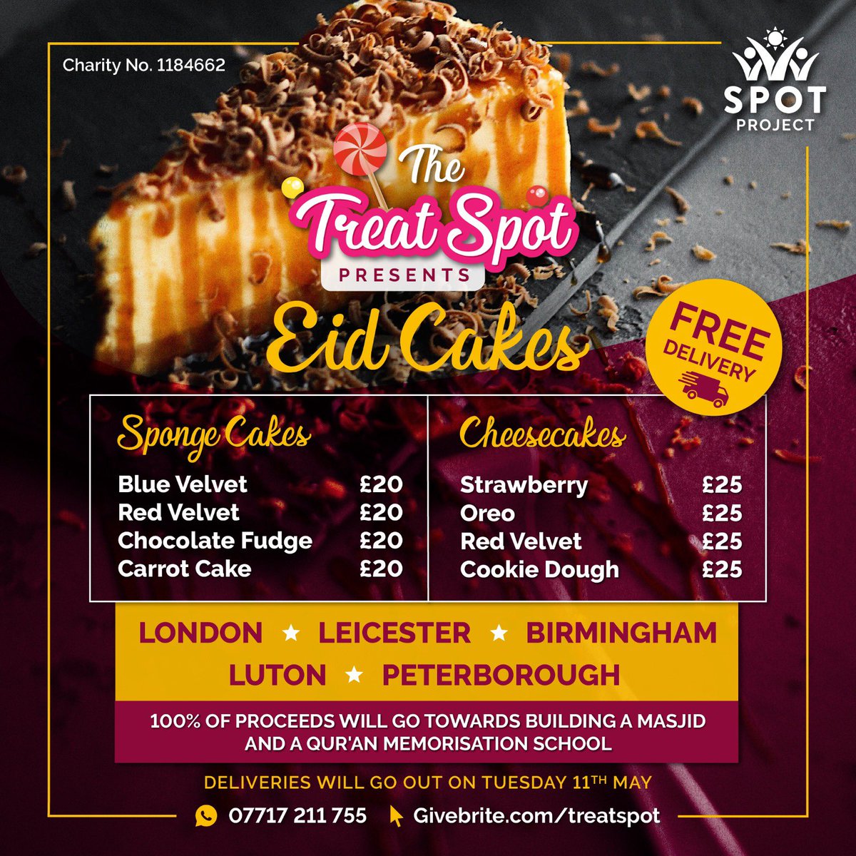 Spot Project (@spotproject_) on Twitter photo Place your orders for Eid and donate to charity at the same time. Place your orders for Eid and donate to charity at the same time.