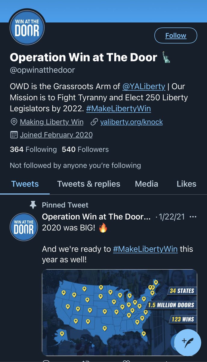 This is another organization she and many boogs work with to get into office and do the work of destruction from within.  @opwinatthedoor is a front for white supremacist boogs.