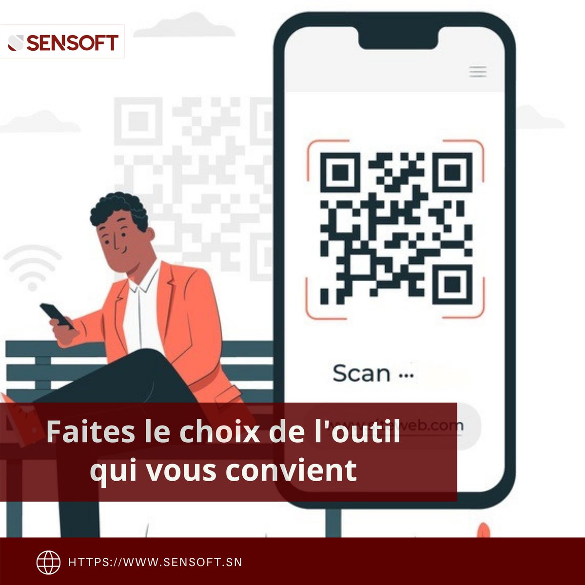 SensoftS's tweet photo. Le QR code est un code de réponse rapide, car en scannant ce code barre carré avec votre téléphone, vous pourrez obtenir toutes les informations nécessaires concernant un produit, une entreprise, un code promotionnel, ou vous serez même renvoyé vers une vidéo.  

#Qrcode #Sensoft https://t.co/4EDteu9PI8