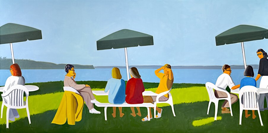 cornerounder's tweet photo. 🖼 Feeling of the week
Alex Katz, Beach Stop, 2001 Oil on canvas
“What's in front of me is what's most interesting.” https://t.co/9UYKWwOctn