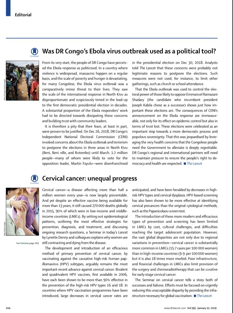 Ebola used as a political tool in Congo? This editorial could also be written in a similar way on India- replace Ebola with COVID, add more elections, add more political parties and increase the complexity of the country