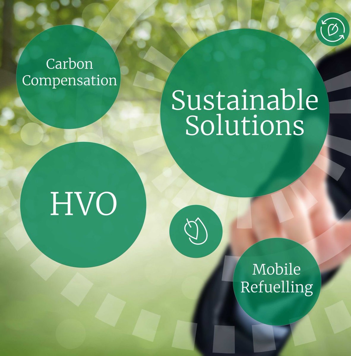 We have a suite of sustainable solutions to help get your business there, from renewable fuels to innovative technology.

To find out about our sustainable solutions: on-siterefueling.com