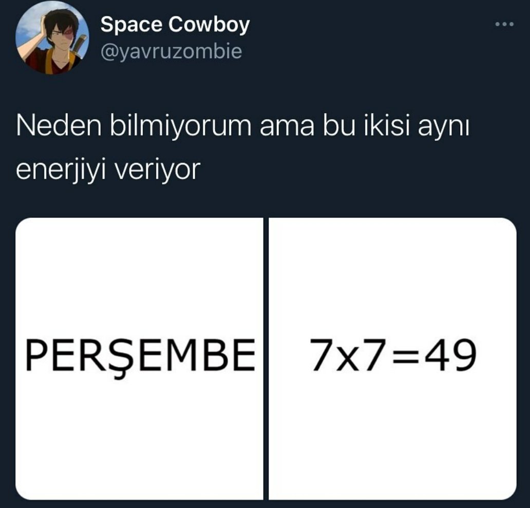 HolySharpFire's tweet photo. Tespit gibi tespit. Bir de perşembe sanki mor gibi geliyor insana. Beyin sen nelere kadirsin. https://t.co/CuR6Mak9xl