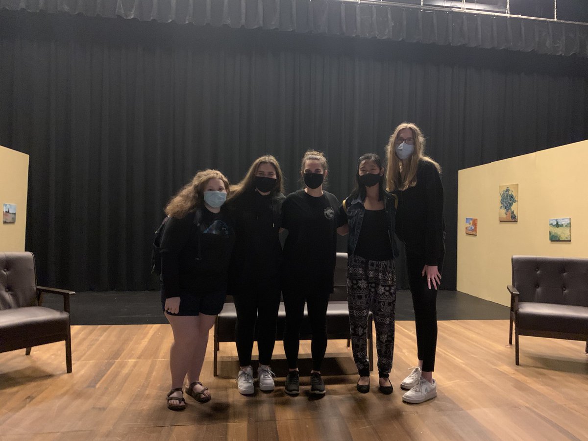 Awesome crew for Charlie Cox. Thankful for these kids. Last production for Rachel- We will miss her but wish her great success at the North Carolina School of Math and Science!
