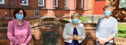 macdonj's tweet photo. Today finding a suitable place for a plaque, to commemorate Sheila who was treated for PKU 70 years ago. Hopefully we will be holding a special event later this year. Thank you to Fiona, our medical director, Prof Anne Green, @official_espku and @hagedorn_tobias https://t.co/Sr8xrRMAkK