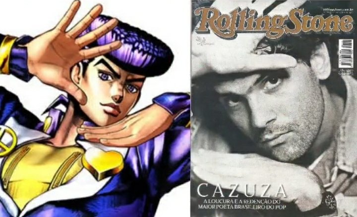 𝕍💤 on X: Nem fudendo que a jojo pose do Josuke é referência ao Cazuza   / X