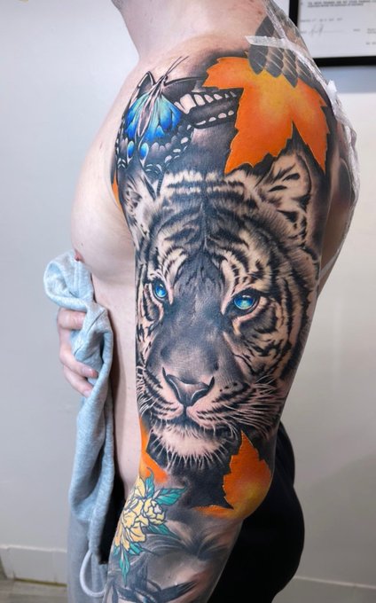 Loving this new tattoo to finish off my sleeve can&rsquo;t wait to get more done next month now 👌 what do yous<a href="/tag/tattoo"class="tags"><span>#tattoo</span></a>