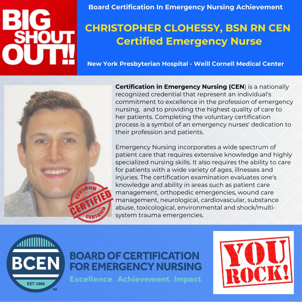 Congratulations to our new Certified Emergency Nurses! Proud of you, Abigail Moss, Olivia Reda &amp; Chris Clohessy! #certified nurse  #certifiednurse #CEN