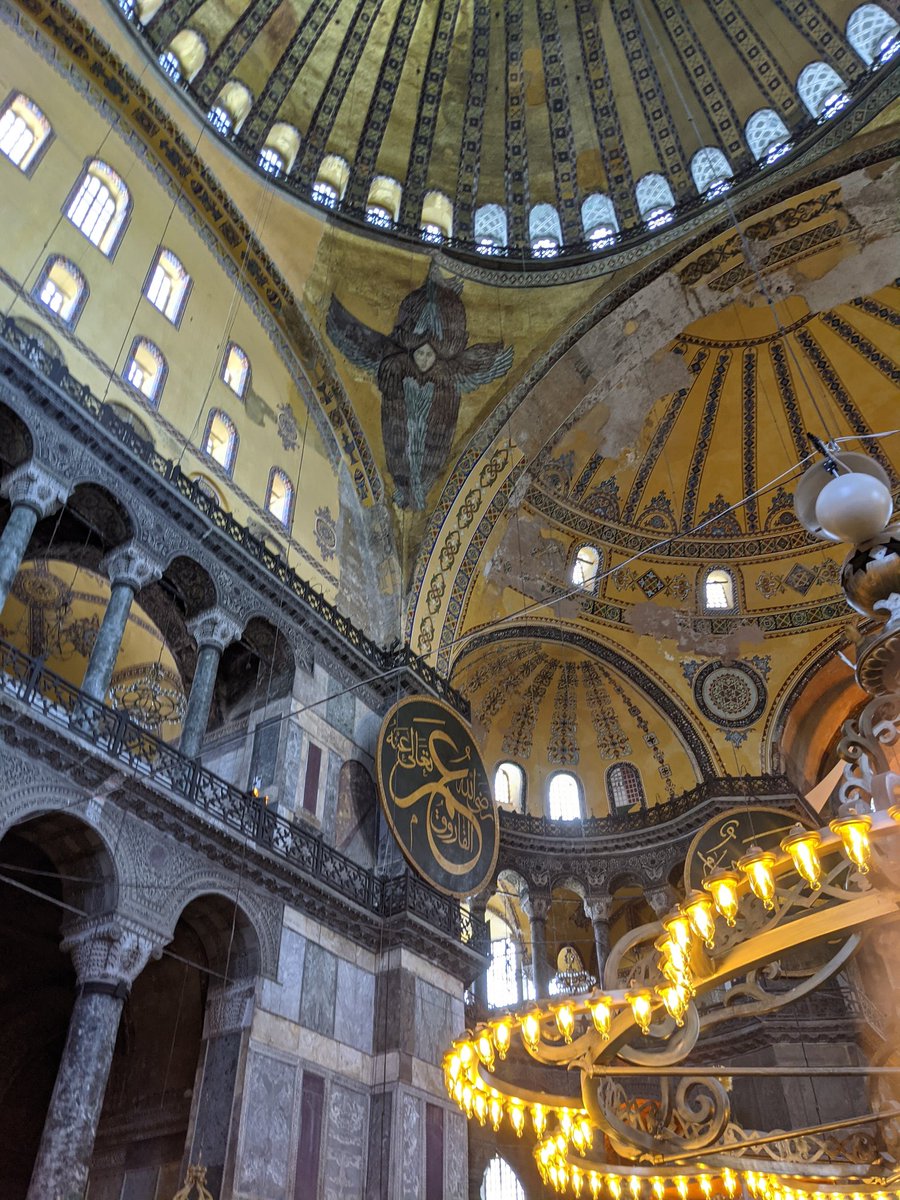 The dome is maginficent as are the Ottoman additions.Note the angels in the corners from when it was a Cathedral. These were uncovered during the building's time as a museum.