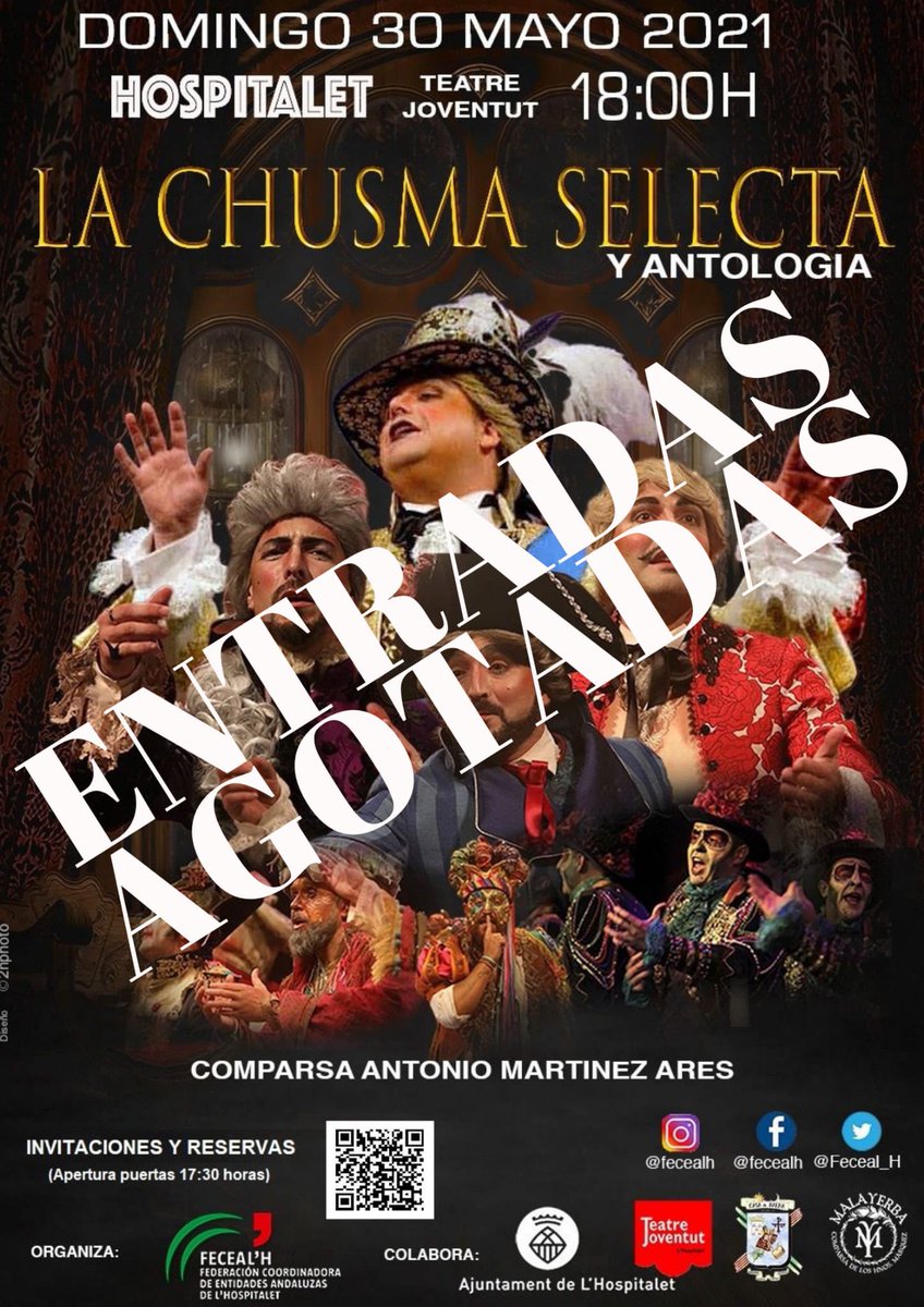 ¡¡¡ Entradas Agotadas !!! Agradecemos a todas las personas que habéis acogido el evento con tanta ilusión y en menos de dos horas se han agotado las entradas.

En el caso que se libere alguna entrada más os lo haremos saber.

Nuevamente gracias a tod@s por vuestro cariño