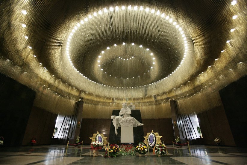 Next is the section that changed my life. The Hall of Sorrow is lined with strands of glittering crystals leading you to a Pieta. It’s here they inform you that each strand represents 10 Soviets who died in the war. When I was told this for the first time I broke down in tears.